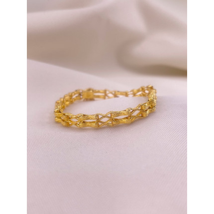 Pulseira Ouro Escovado