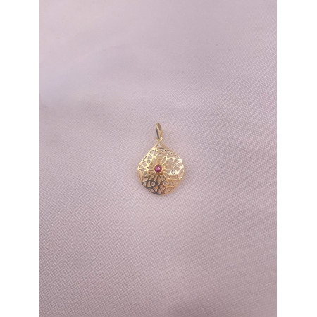 Pingente Arabesco com Rubi