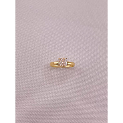 Anel Chuveiro Safiras Brancas