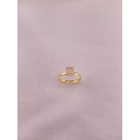 Anel Chuveiro Safiras Brancas