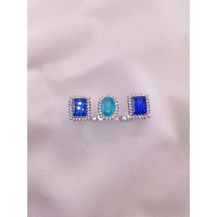 Anel Topázios e Turmalina