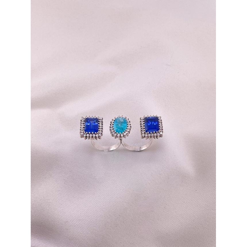 Anel Topázios e Turmalina