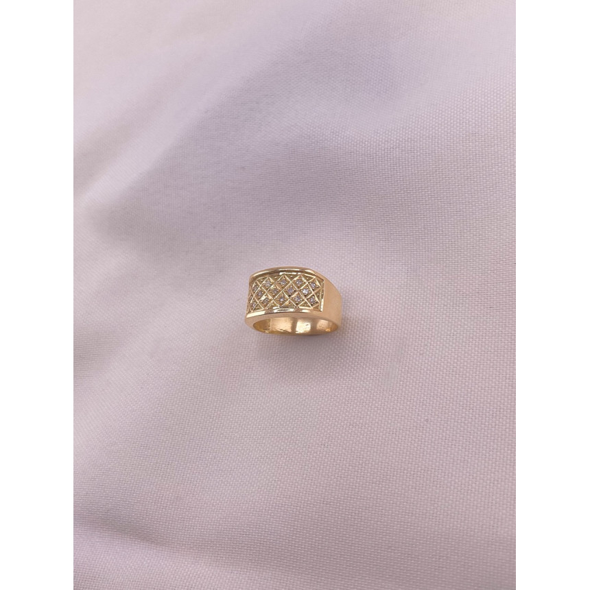 Anel Favo de Diamantes