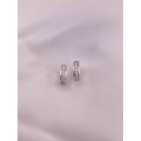 Brincos Argola com Diamantes