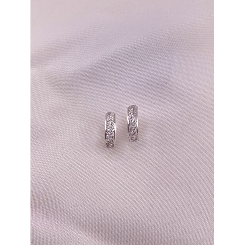 Brincos Argola com Diamantes