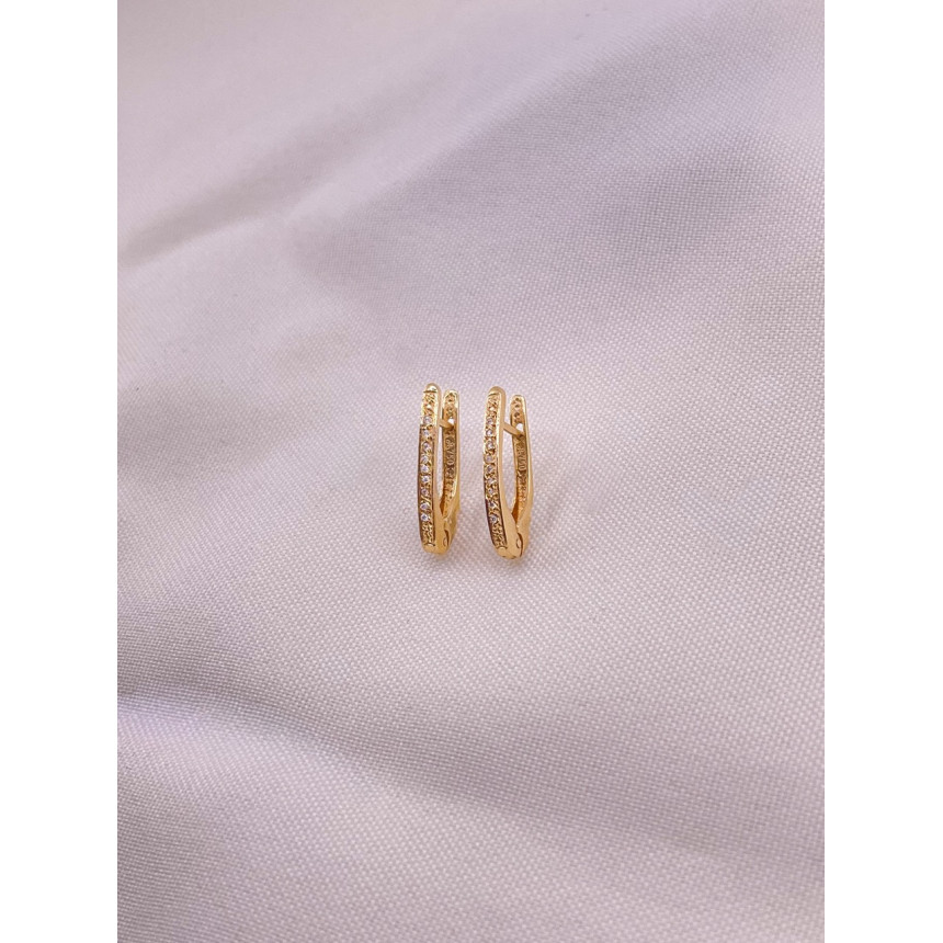 Brincos Argola com Diamantes