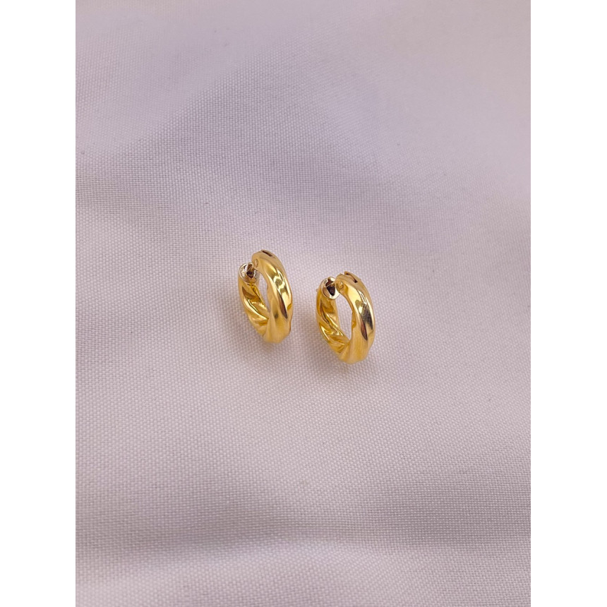 Brincos Argola Trançada