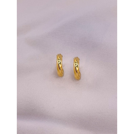 Brincos Argola Trançada