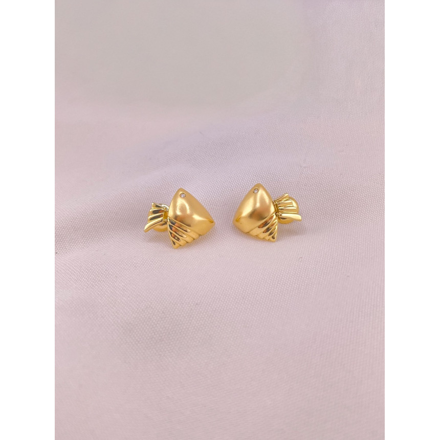 Brincos Peixes com Diamantes