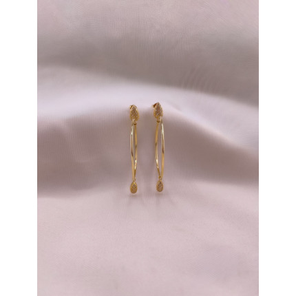 Brincos Argola com Gotas