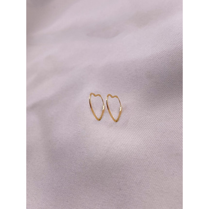 Brincos Argola Coração