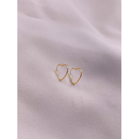 Brincos Argola Coração