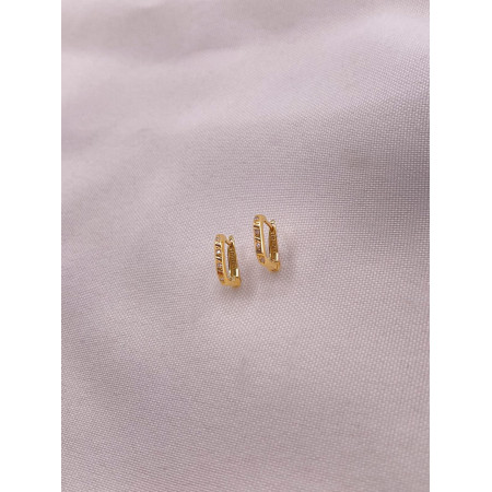 Brincos Argola com Diamantes