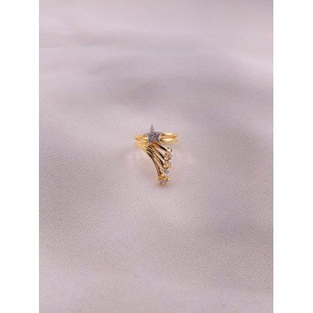 Anel Estrelas com Diamantes