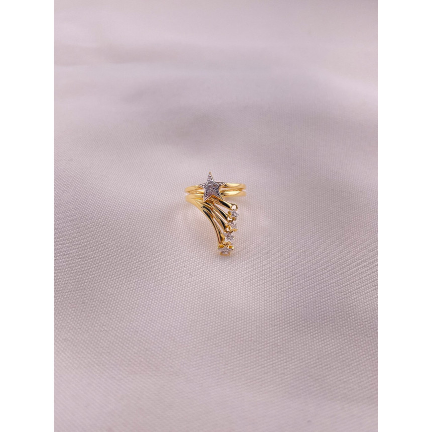 Anel Estrelas com Diamantes