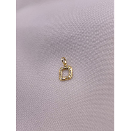 Pingente Quadrado com Diamantes