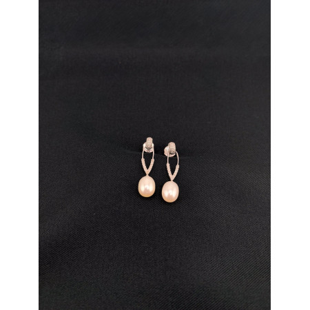 Brincos Diamantes e Pérola