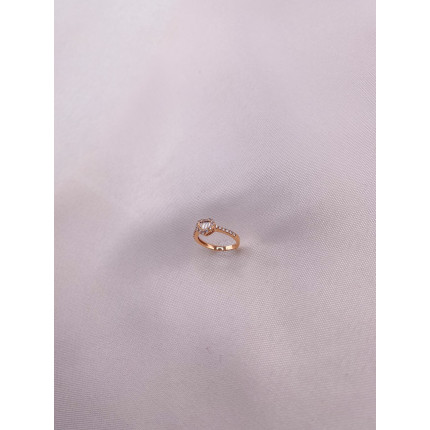 Anel Coração de Diamantes