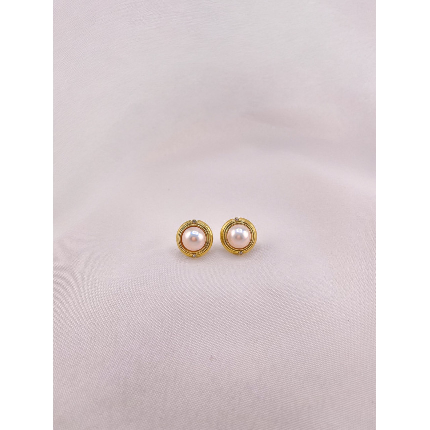 Brincos Pérola de Pressão