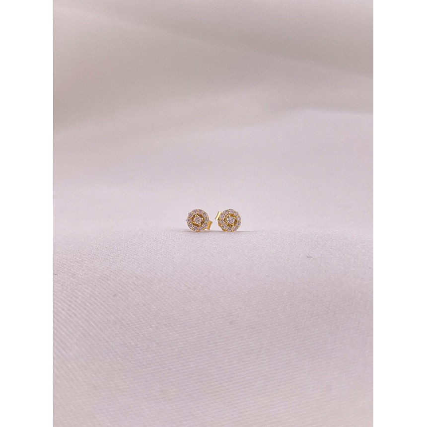 Brincos Mandala de Diamantes