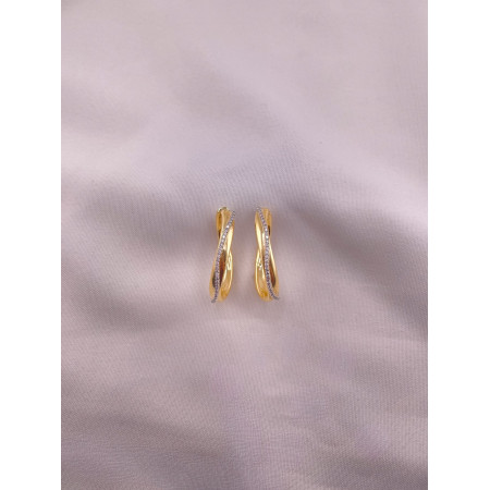 Brincos Argola com Diamantes