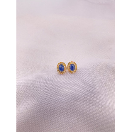 Brincos Safiras e Diamantes