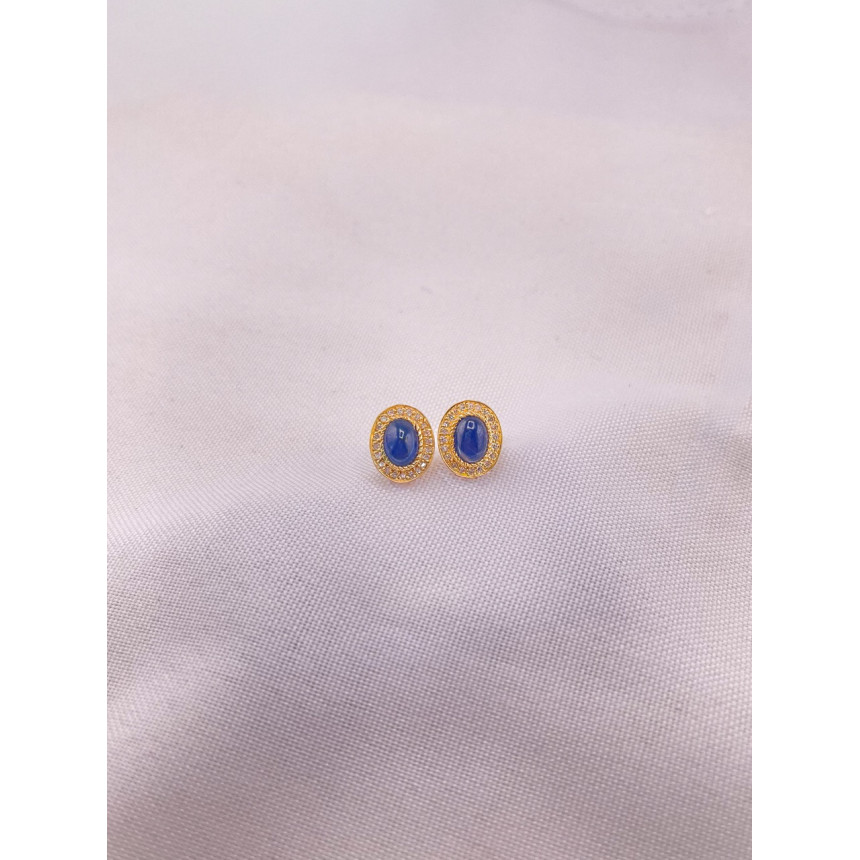 Brincos Safiras e Diamantes