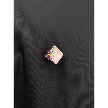 Anel Pedras Preciosas e Diamantes