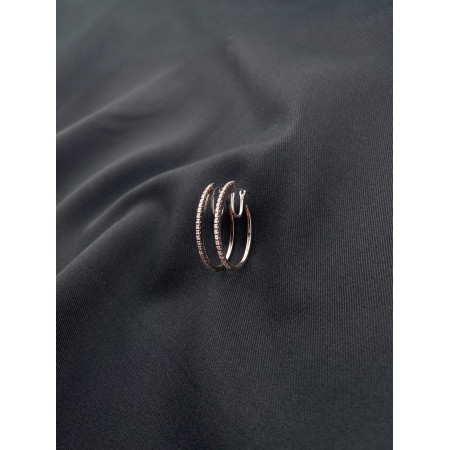 Brincos Argola com Diamantes