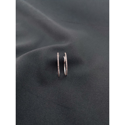 Brincos Argola com Diamantes