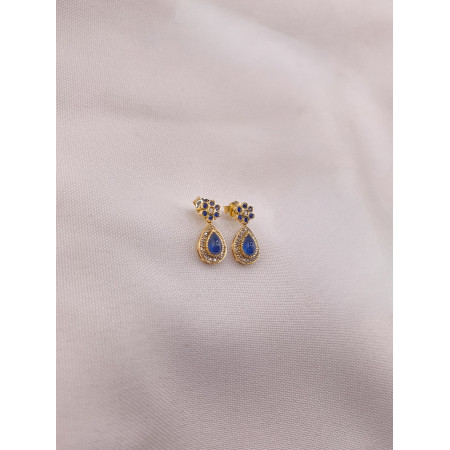 Brincos Safiras e Diamantes