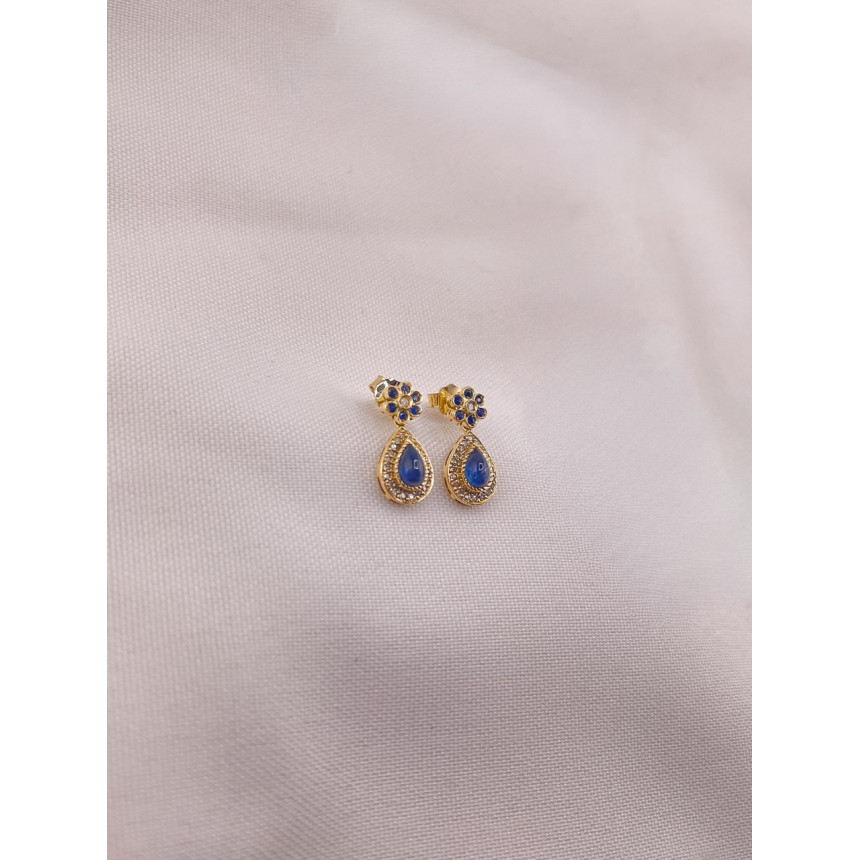 Brincos Safiras e Diamantes