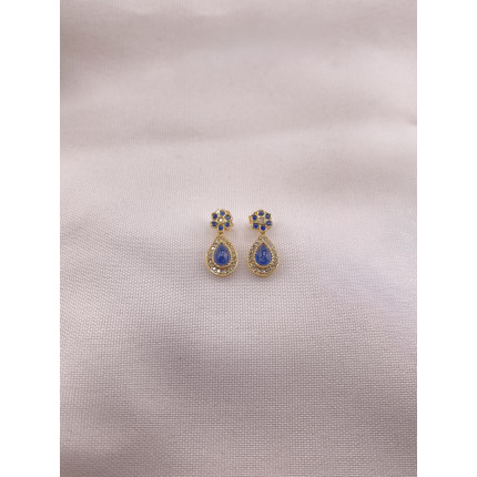 Brincos Safiras e Diamantes