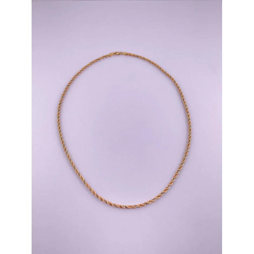 Corrente Malha Corda Três Tons