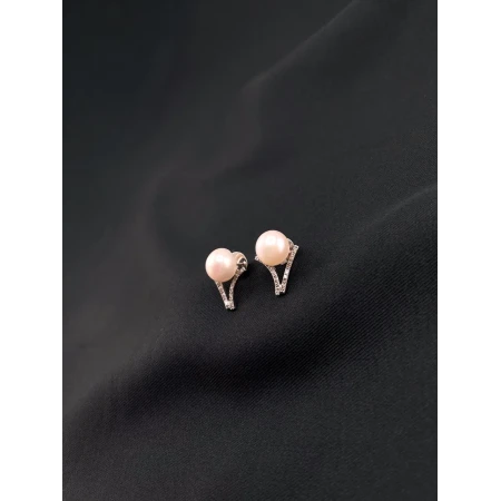 Brincos Pérolas com Diamantes