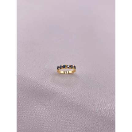 Anel Meia Aliança em Topázio London