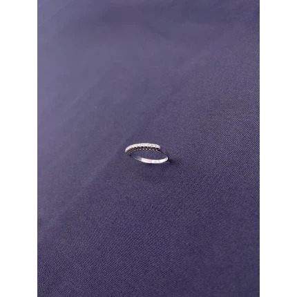 Anel Meia Aliança de Diamantes