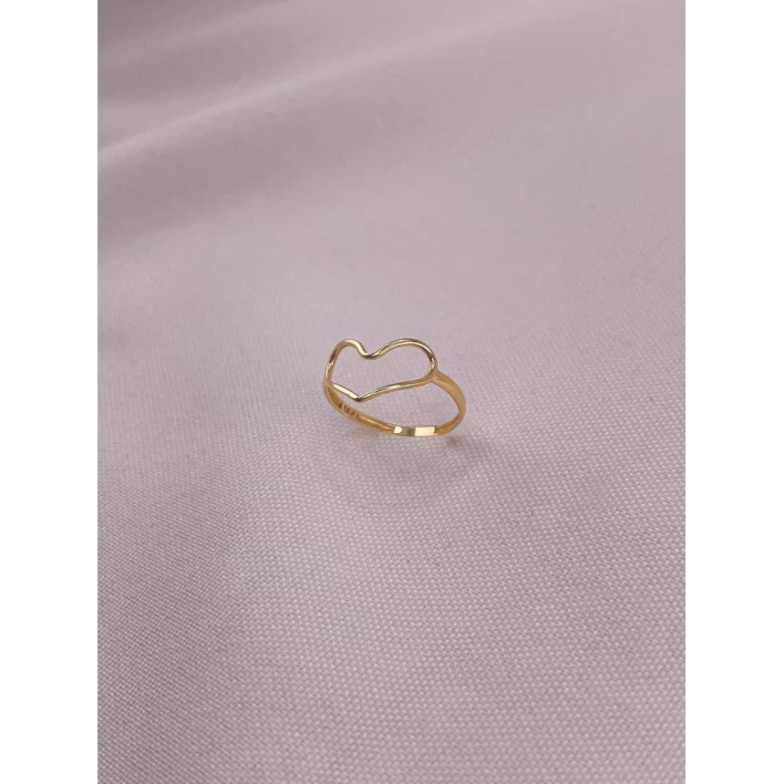 Anel Coração Vazado