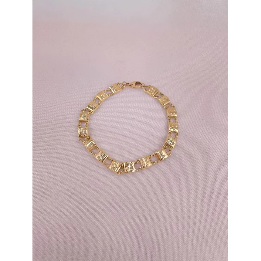 Pulseira Placas Modelos Escrava