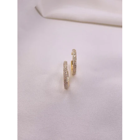 Brincos Argola de Diamantes