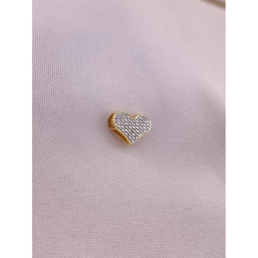 Pingente Coração de Diamantes