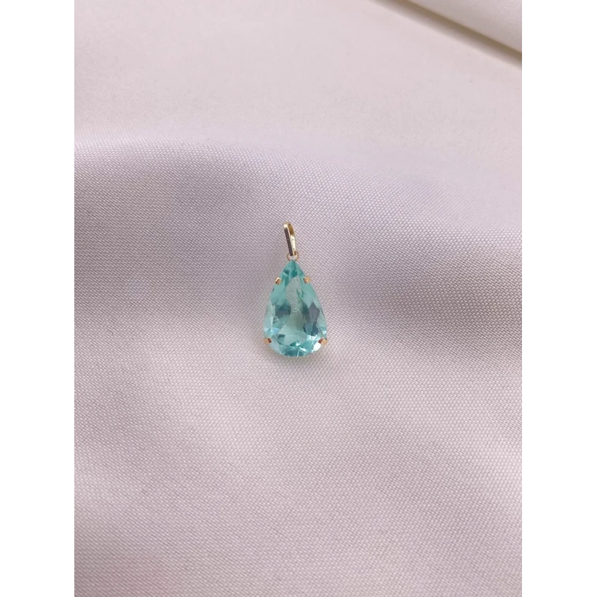 Pingente Gota com Zircônia