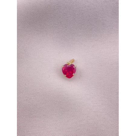 Pingente Coração Zircônia