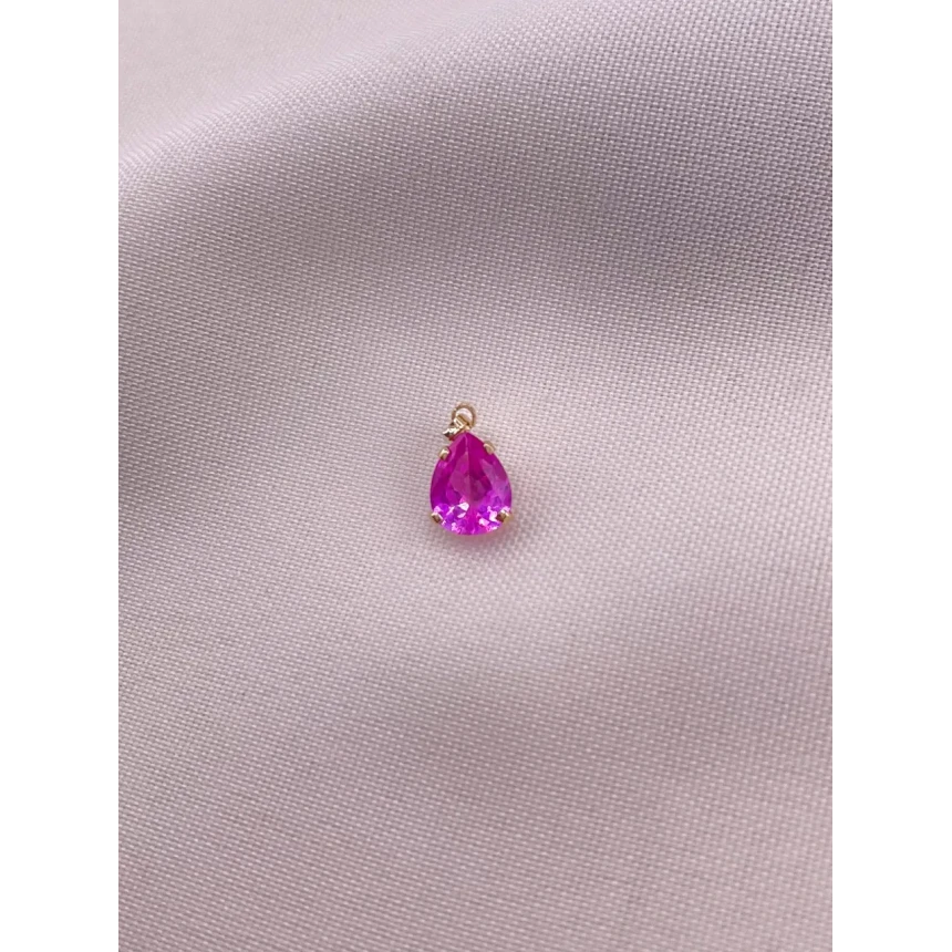 Pingente Gota com Zircônia