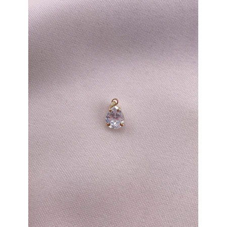 Pingente Gota com Zircônia