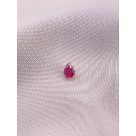 Pingente Gota com Zircônia
