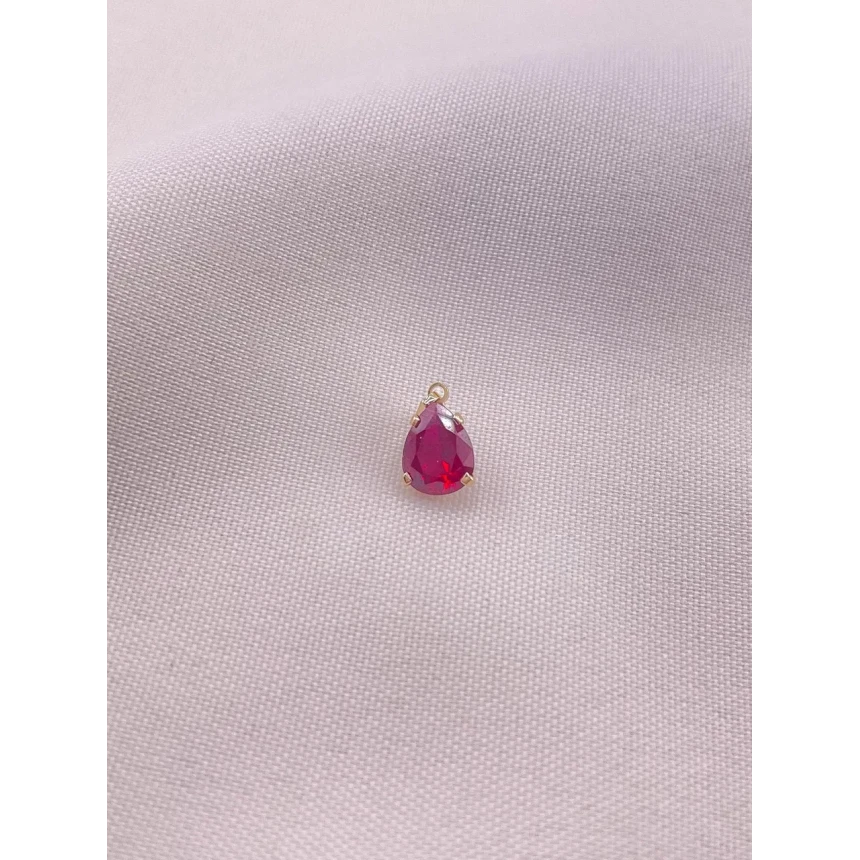 Pingente Gota com Zircônia