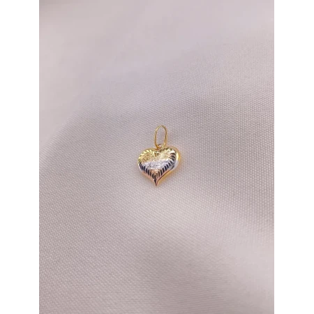 Pingente Coração Três Tons