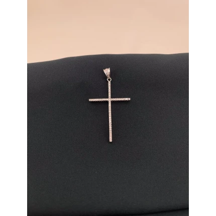 Pingente Cruz com Diamantes