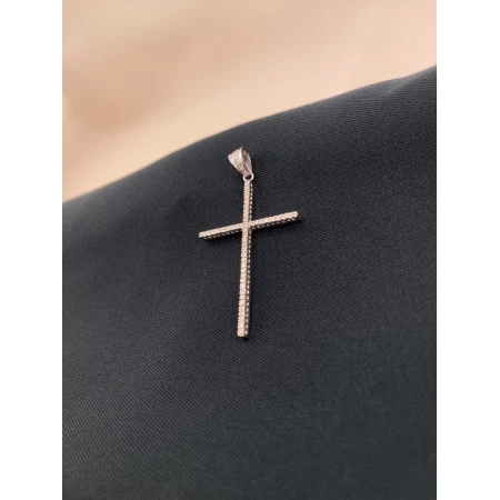 Pingente Cruz com Diamantes
